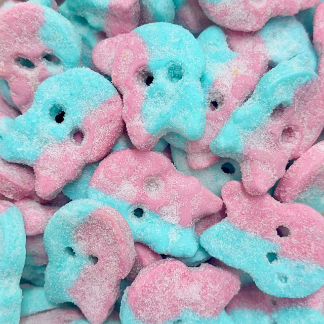 100g Fizzy Bubblegum Skulls Bubs