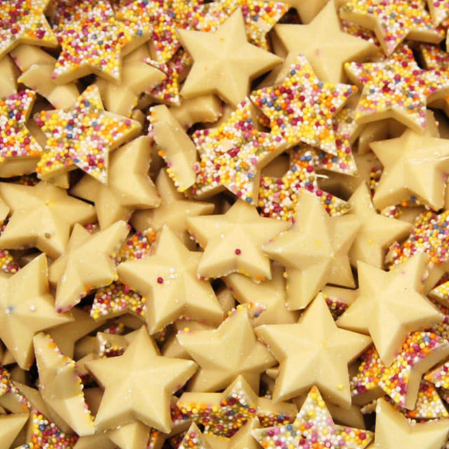 100g White Chocolate Snowie Stars