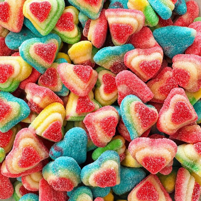 100g 3D Sugared Hearts