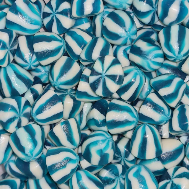 100g Blue Raspberry Twist Kisses