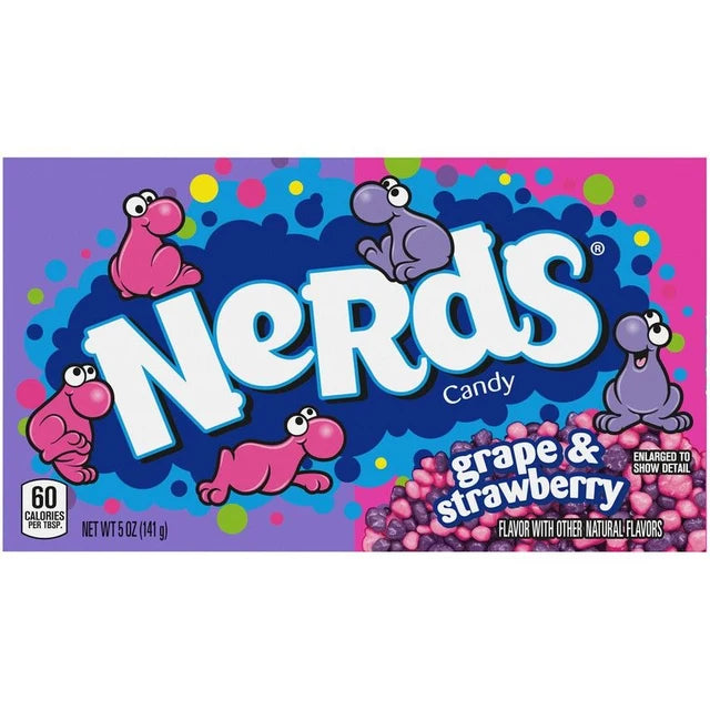 Nerds Grape and Strawberry Theatre Box