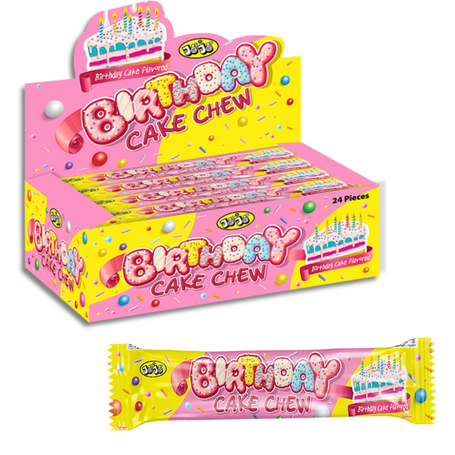 American Birthday Cake Chew Bar