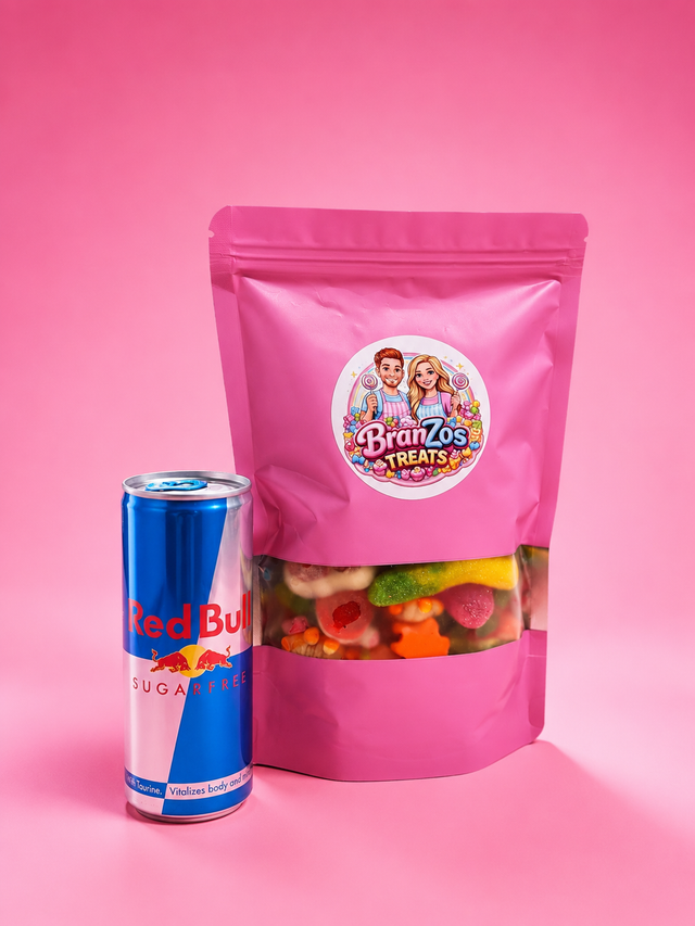 500g Sweet Bag and a Redbull Of your Choice