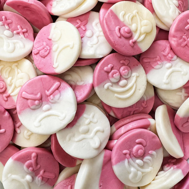 100g Foam Raspberry Smilies