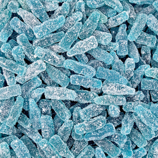 100g Fizzy Blue Raspberry Bottles