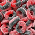 100g Sour Blackcurrant Rings