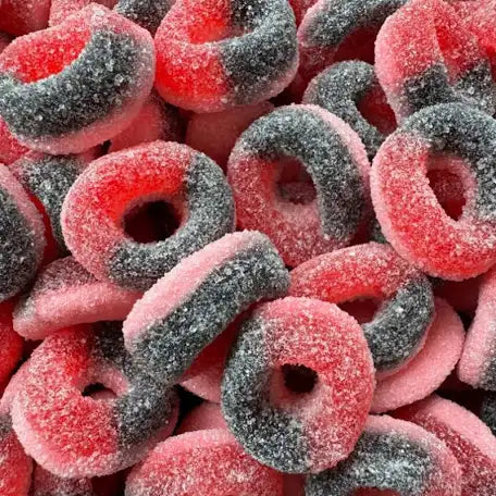 100g Sour Blackcurrant Rings